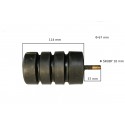 Odbój gumowy ze śrubą M10 wym:H114mm Fi:67mm