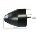 Odbój gumowy   ze śrubą M12 wym:H:140mm Fi:115mm